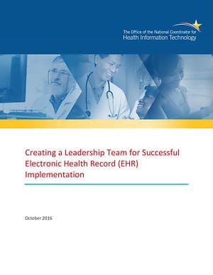 Creating a Leadership Team for Successful EHR Implementation cover